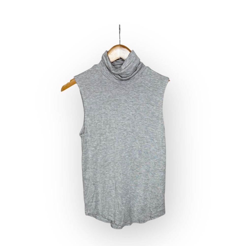 Majestic Filatures Soft Touch Deluxe Sleeveless Turtleneck Tee Shirt Size 2 (M)